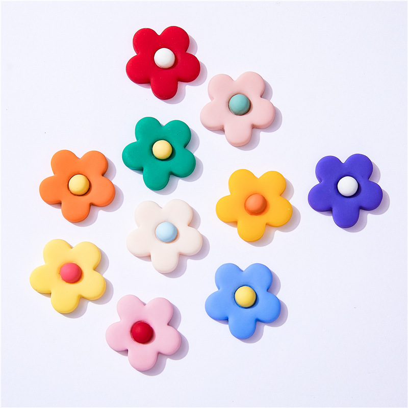 10pcs Resin Flowers Flat Back  - Christmas Craft Embellishment 评论和价格