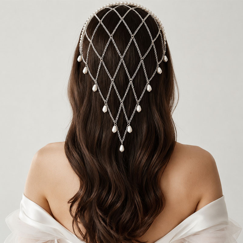 Imitation Pearl Trim Mesh Head - Beaded Trim Fringe 评论和价格