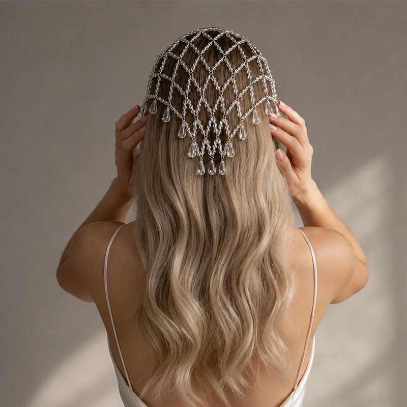 Imitation Pearl Trim Mesh Head - Beaded Trim Fringe 评论和价格