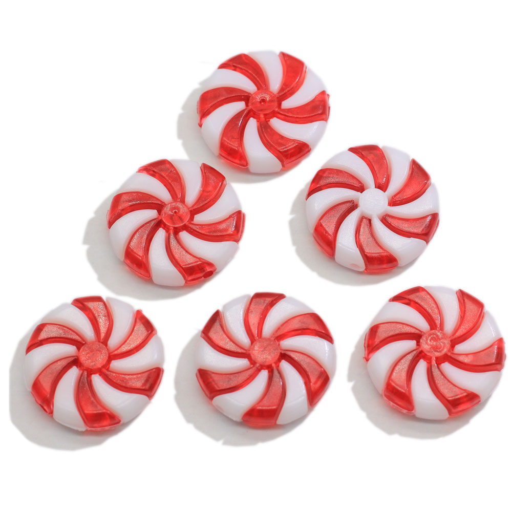 Miniaturet Red White Windmill  - Christmas Craft Embellishment 评论和价格