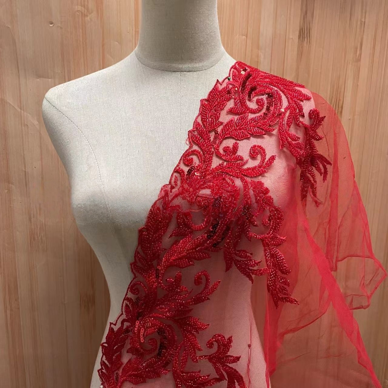 Beaded Embroidery Lace Trim wi - Beaded Trim Fringe 评论和价格