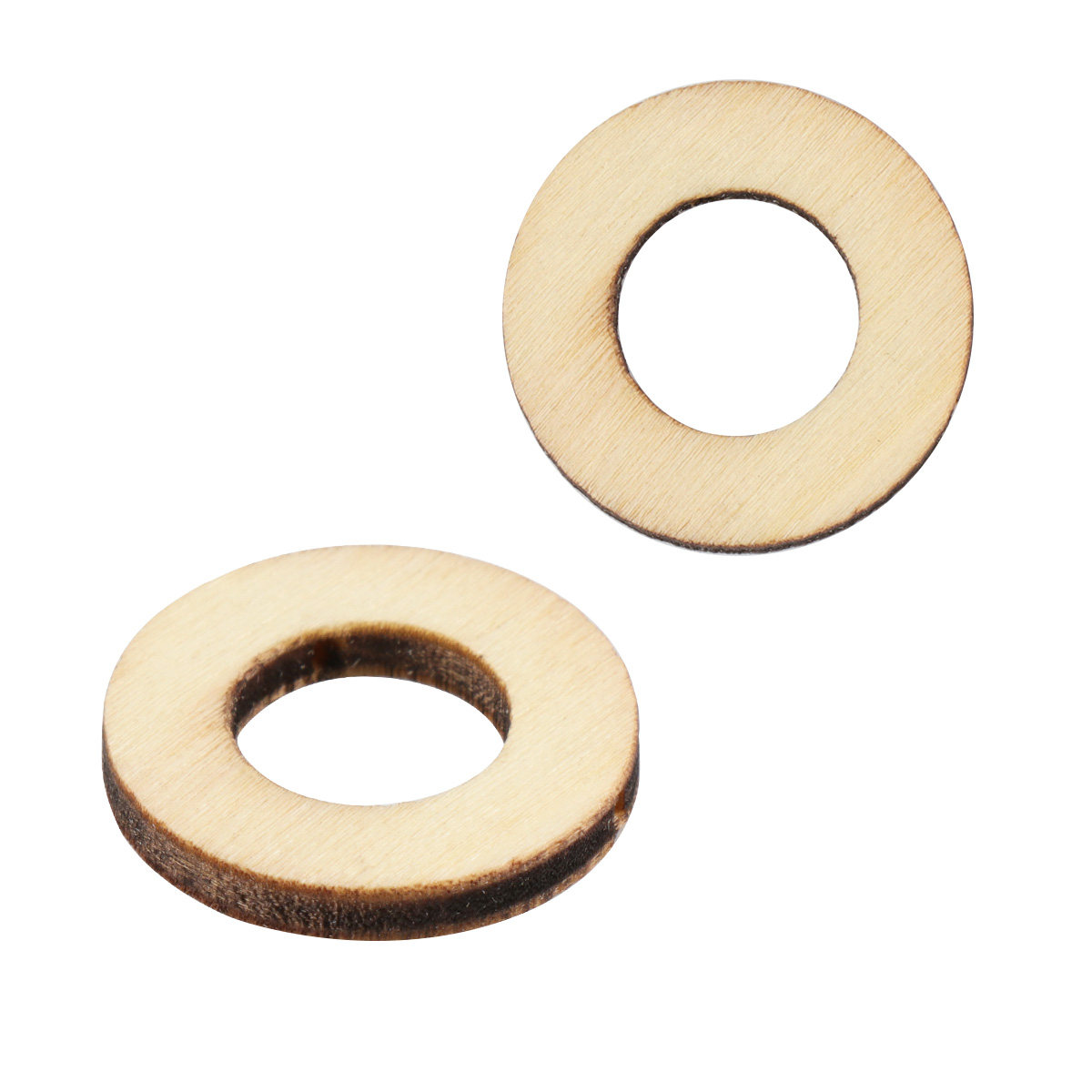 200Pcs Wooden Circle Embellish - Christmas Craft Embellishment 评论和价格