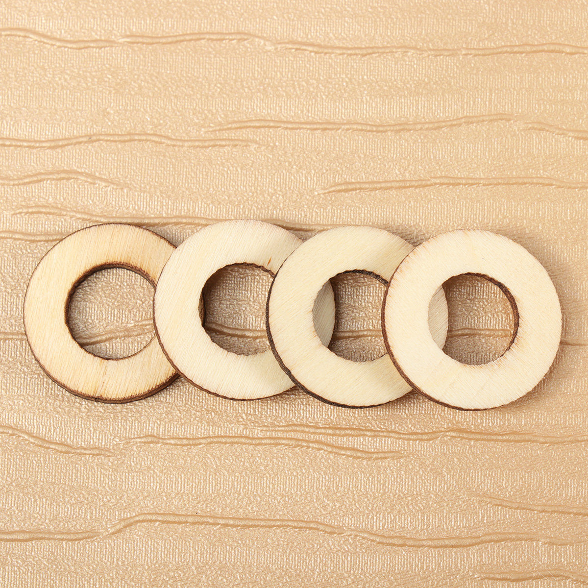 200Pcs Wooden Circle Embellish - Christmas Craft Embellishment 评论和价格