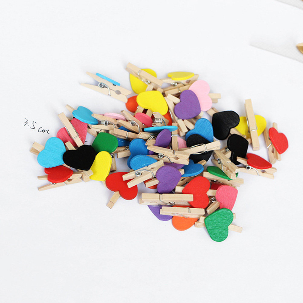 50Pcs Mini Wooden Clothespins  - Christmas Craft Embellishment 评论和价格