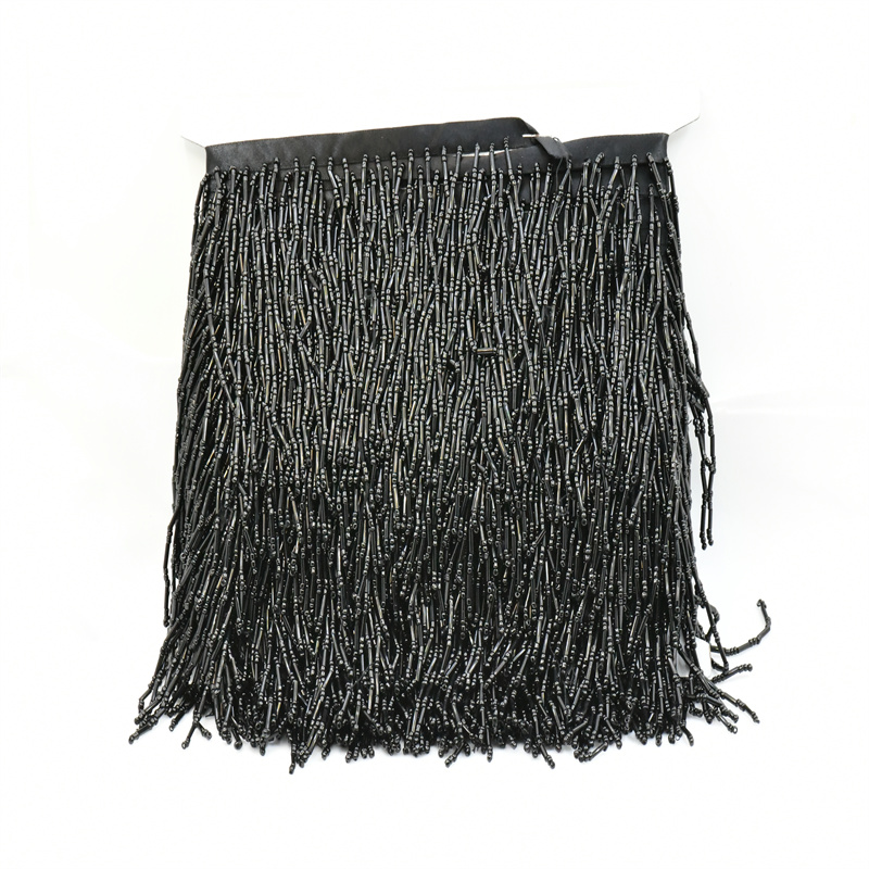 1yard 10cm wide glass Beaded F - Beaded Trim Fringe 评论和价格
