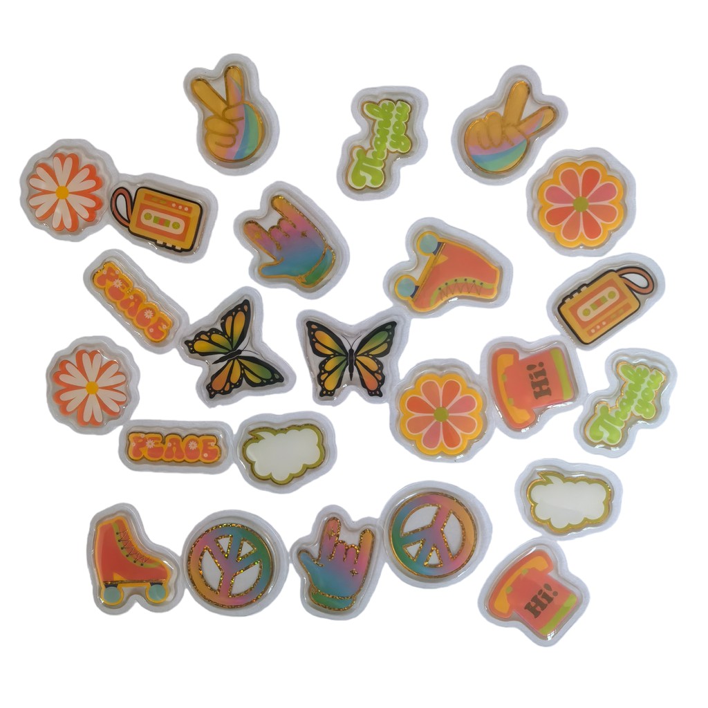 45 Pcs Adorable Epoxy Stickers - Craft Embellishment World 评论和价格