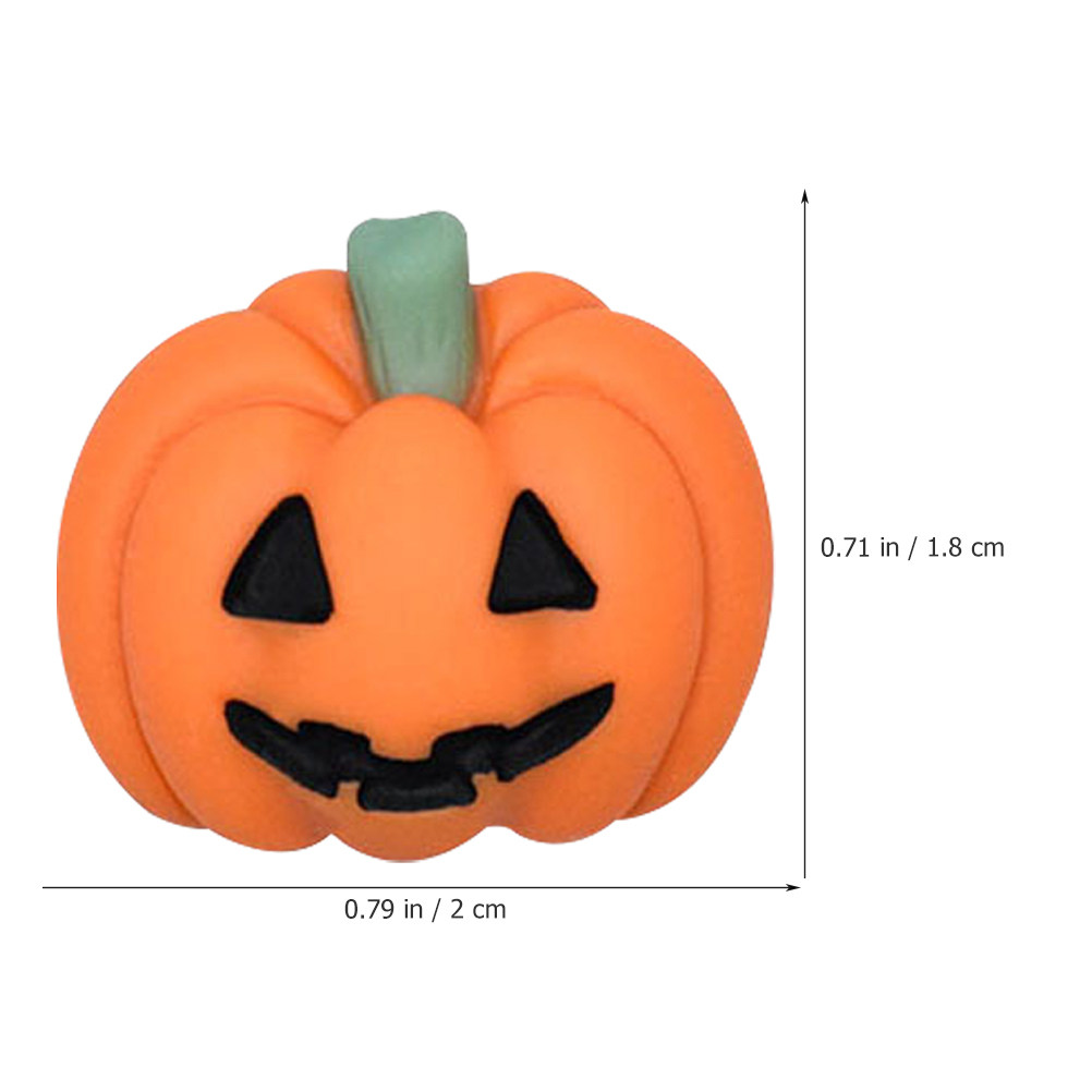 50Pcs Tiny Resin Pumpkin Charm - Embellishment Crafts 评论和价格